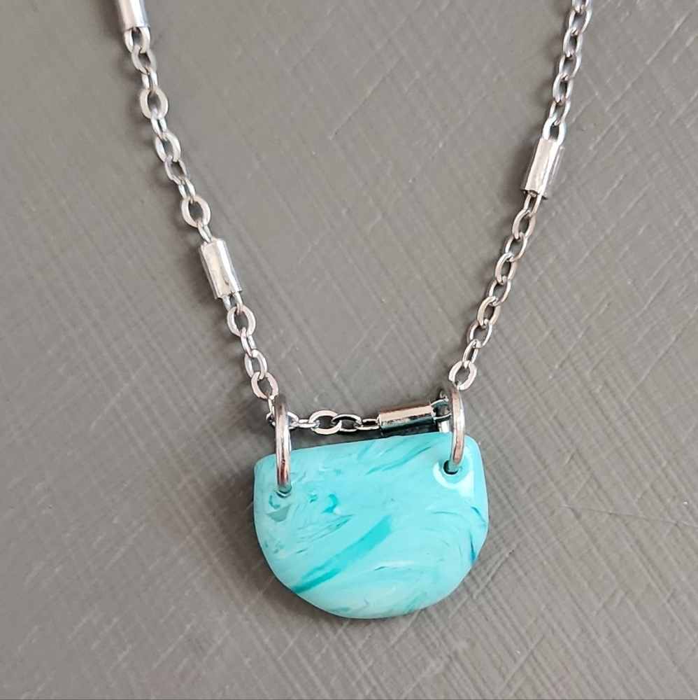 Blue Turquoise Slide Necklace